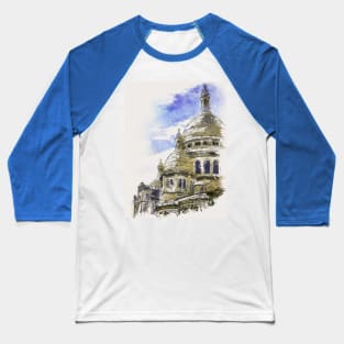 Sacre Coeur Basilica Montmartre Paris Baseball T-Shirt